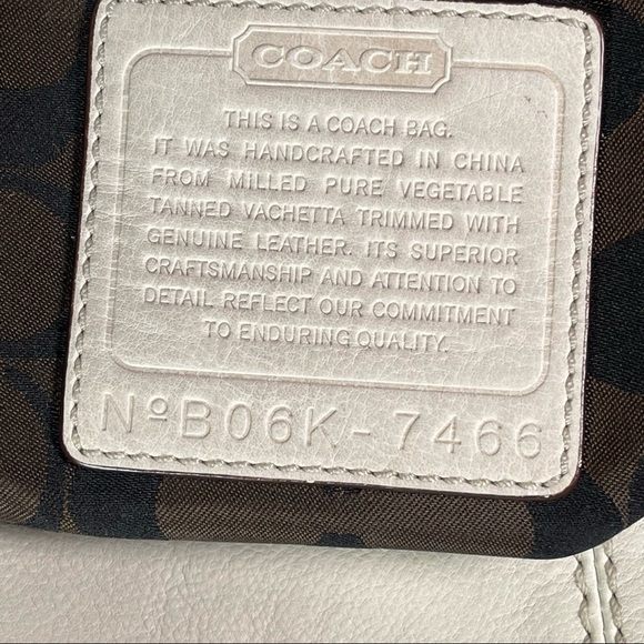 Coach Ivory Cream Brooklyn Large Leather Limited Legacy - Picture 12 of 15